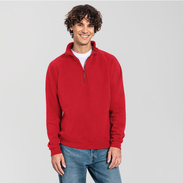 62288-Iconic Premium Zip Neck Sweat
